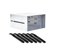 Ficher 3-Bay Hard Drive Cage Rack 2xOptical Drive Space to 3x3.5 Inch Hard Drive Space 2 Chassis Drives in the Chassis, Durable Fine Workmanship