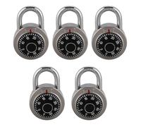 Ficher 5X Master Coded Lock 50mm with Round Fixed Combination Padlock