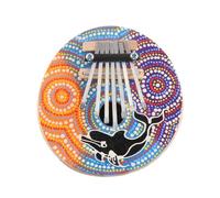 Ficher 7 Key Tuneable Coconut Shell Mbira Portable Kalimba Adjustable Finger Thumb Piano Musical Instrument Easy Install Easy to Use