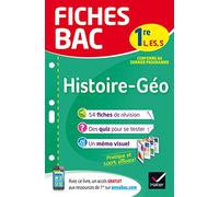 Fiches bac Histoire-Géographie 1re L, ES, S: fiches de révision Première séries générales (Fiches Bac (20))