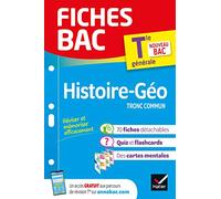 Fiches bac - Histoire-Géographie Tle - Bac 2025: tout le programme en fiches de révision détachables