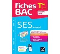 Fiches bac - SES Tle (spécialité) - Bac 2025: tout le programme en fiches de révision détachables: 9