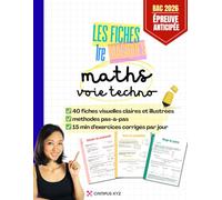 Fiches magiques 1re Techno, des maths illustrées et accessibles.: Tout le programme de Première Technologique en fiches de révision visuelles | ... intensifs et corrigés pas à pas.)