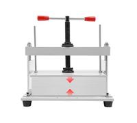 Fichiouy Manual Paper Press Machine A4 Book Bookbinder Press Bookbinding Notes Office Invoice Steel Bookbinder Flattening Machine 3306lbs/1500kg Pressure