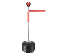 Fichiouy Punching Bag with Stand, Boxing Bag for Teens & Adults, 14-Suction Cup Punching Reaction Ball, Adjustable Height 51-62in, Speed Bag for Training, Boxing Equipment, Stress Relief & Fitness
