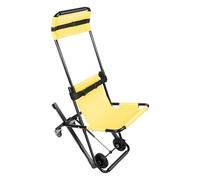 Fichiouy Stair Stretcher Chair with 2 Wheels, Foldable Emergency Evacuation Wheelchair for Patient Transport, 350lb Capacity, Elderly Stair Chairs with Safety Belt