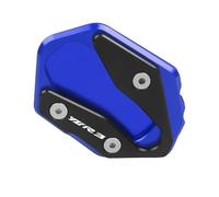 FICNNVJH Side Stand Plate Pad For Kickstand Extension Extender YZF-R3 YZF R3 Yzf-R3 MT03 MT-03 2022 2023 2024 Aluminum Kickstand Foot Enlarger Pad(Blue)