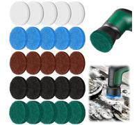 FICOFISE 25 Pcs Attachment for Bosch 6033 Set: Foam Universal Cleaning Brushes Compatible with Bosch Home and Garden, High Performance Microfibre Battery Cleaning Scrub Pad for Bosch Kitchen