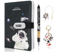 FICOFISE Diary with Lock for Boys, Password Protected Lockable Kids Diary with Pen, Keychain & Bookmark, Back to School & Christmas & Birthday Gifts for Boys 7 8 9 10 11 12 13 14 15 16 Years Old