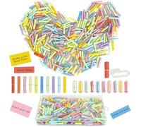 FICOFISE Loose Tombola: Pack of 300 Colourful Mixed Tombola Loose, Loose to Write Yourself, Colourful Small Notes Lettering, Empty Tombola Loose, for Anniversary, Children's Birthday, Valentine's Day