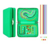 FICOFISE Sensory Activity Board: Silicone Fidget Toys for Kids, Portable Sensory Toys with Zip, Airplane Activities for Kids Adults with 36 Strings, Travel Toys for Relieve Stress Anxiety Adhd Autism