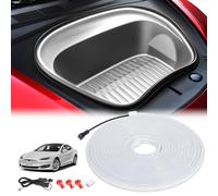 FICOLPO - 2021-2023 Tesla Trunk LED Ambient Lights Model 3 Model Y Frunk Interior Frunk Lightning String Neon Atmosphere Compatible with Tesla Accessories (White)