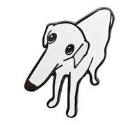 Ficsowy Borzoi Dog Enamel Pin Cartoon Internet Meme Dog Design Brooch, Dog Brooches, Dog Pins, Dog Lapel Pins, Dog Badges, Zinc, no gemstone, Zinc, no gemstone