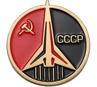 Ficsowy CCCP Soviet Badges And Symbols Russia Pins, Space Flight Universe USSR Soviet Communism Insignia, Zinc, no gemstone