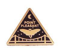 Ficsowy Enamel Pin Mysterious Mothman Shaped Brooch For Science Lovers, Lapel Pin Accessory Gift for Men and Women, Metal Alloy, no gemstone, Copper, no gemstone