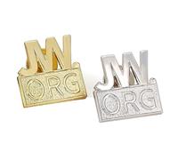 Ficsowy JW.org Lot of 2 Lapel Pins for Backpacks DIY Accessories JW.org Gifts for Jehovah's Witnesses, Zinc, No Gemstone