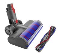 Fictezlove Replacement Brush for Dyson V7, V8, V10, V11, V15 Vacuum Cleaners, Accessory for Floor Brush with Front Lights with 1 Replacement Roller for Hard Floors and Carpets