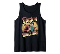 Fiction is My Rebellion Funny Bookworm Book Lover Tank Top