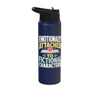 Fictional Characters Book Reader Stainless Steel Insulated Water Bottle