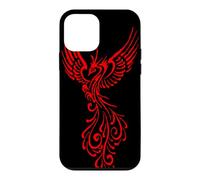 Fictional Phoenix Creature In Flight Illustration Red Case for iPhone 12 mini