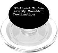 Fictional Worlds Are My Destination Funny Reader Quotes PopSockets PopGrip for MagSafe