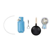 Fictory 1:12 Miniature House Simulated Gas Stove Set, Realistic Cookware Model Toy, Perfect for Dollhouse Decoration, Includes Pot and Spatula, Affordable Collectible for Enthusiasts