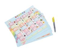 Fictory 10 Sheets Water Drawing Book Reusable Paper Colouring Painting Pad for Kids Non-Toxic Magic Water Pen Learning Toy Gift