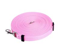 Fictory 10m Long Dog Training Leash, Adjustable Heavy Duty Lead for Large Dogs for Recall Training and Hiking, Pink Colour