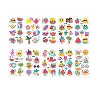 Fictory 10pcs Animal Glitter Tattoo Stickers for Kids - Waterproof, Fun Summer Body Art