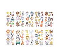 Fictory 10PCS Cute Animal Tattoo Stickers - Waterproof, Safe, Temporary Tattoos for Kids Age 3+ - Fun, Easy Application, Long-Lasting Design