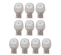 Fictory 10pcs Disposable Ostomy Bags with Charcoal Filter, Leak-Proof Clip Closure, Comfortable Colostomy Pouch for Ileostomy