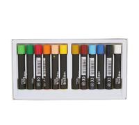 Fictory 12 Colours Oil Pastel Set Round Crayon Drawing Sticks for Children Student Art Supplies Soft Wax Painting Medium Non Toxic