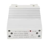 Fictory 120A Solid State Relay with Heat Sink, AC Control, Single Phase, Easy Rail Mount, 70-280VAC Input, 24-480VAC Output, Reliable Power Management Solution
