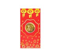 Fictory 2024 Year of the Dragon Red Envelopes Set, Gold Foil Lantern Design Lucky Money Packets with Auspicious Coins for Lunar New Year Gifts