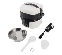 Fictory 2L Car Rice Cooker, Non Stick Liner, 7 Stage Heat Control, Mini Electric Pot for Travel, Camping, 12V/24V, Compact Design, Quick Cooking