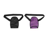 Fictory 2pcs Waterproof Ostomy Bag Cover, Adjustable, Large Capacity, Purple Black