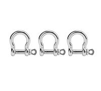 Fictory 3pcs Screw Pin Anchor Shackle Bow Shape for Paracord Survival Bracelet - Durable Load Support, Versatile Outdoor Gear