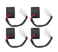 Fictory 4 Pcs LED Flasher Relay 2 Pin 150W Waterproof for Motorcycle 12V - Solve Fast Blinking, Durable & Cost-Effective