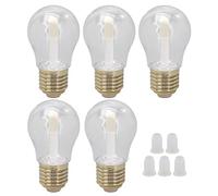 Fictory 5Pcs 6ml Lip Gloss Tubes Bulb Shaped for Travel DIY, Leakproof Design, Reusable