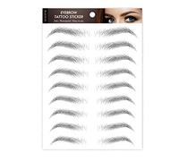 Fictory 6D Waterproof Tattoo Eyebrow Stickers - Natural Hair-Like Look, Long-Lasting, Easy Peel Off, Semi-Permanent Eyebrow Transfers for Effortless Beauty