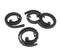 Fictory Adjustable Silicone Pet Collar Soft & Lightweight for Small Large Dogs & Cats 4 Pack, Black Colour