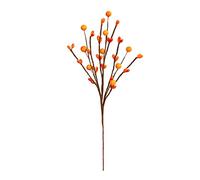 Fictory Artificial Berry Stems, 29cm Orange Red Foam Berry Sprigs, Bendable Wire Stems for Floral Arrangements, Home Decor, Christmas Halloween Thanksgiving Centerpiece Decorations