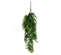 Fictory Artificial Hanging Vine Plant, Fake Persian Ivy Leaves, 5-Branch Green Foliage Garland for Wall Decor, Home and Garden Decoration, 85cm Long