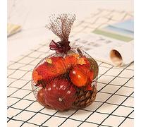 Fictory Artificial Pumpkins and Maple Leaves, Fall Harvest Decorations for Thanksgiving and Halloween, Foam Pumpkins and PVC Leaves for Indoor Outdoor Home Decor, Wreath Accents and Table Centerpieces