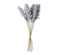 Fictory Artificial Vanilla Spike Stems, 6-Pack Light Blue Faux Dried Flowers, Handmade Foam & Wire Bouquet for Wedding Centerpieces and Home Decor