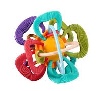 Fictory Baby Teething Toy, Food Grade Safe Teether for Gum Pain Relief, Colorful Infant Grip Rattle, Easy Clean, Lightweight Design
