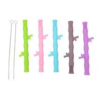Fictory Baby Teething Tubes, Nontoxic Silicone Relief, Massage Gums, Easy Clean