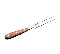 Fictory BBQ Fork Stainless Steel - Red Wood Handle, 30CM Meat Fork for Grilling, Steak, Lamb - Durable, Easy to Use