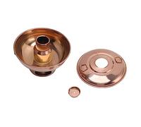 Fictory Chinese Style 410 Stainless Steel Charcoal Hotpot, Single Person Rose Gold, Enjoy Authentic Flavors, Compact Design for Easy Storage