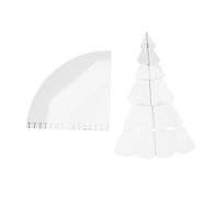 Fictory Christmas Tree Quilting Set, Transparent Acrylic DIY Sewing Pattern Template Ruler Tool Set for Bowl Mats and Placemats Making, Compatible with Household Sewing Machines